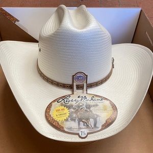 Brand new. Never been worn. Size 7 1/8 Larry Mahan’s Cowboy Hat